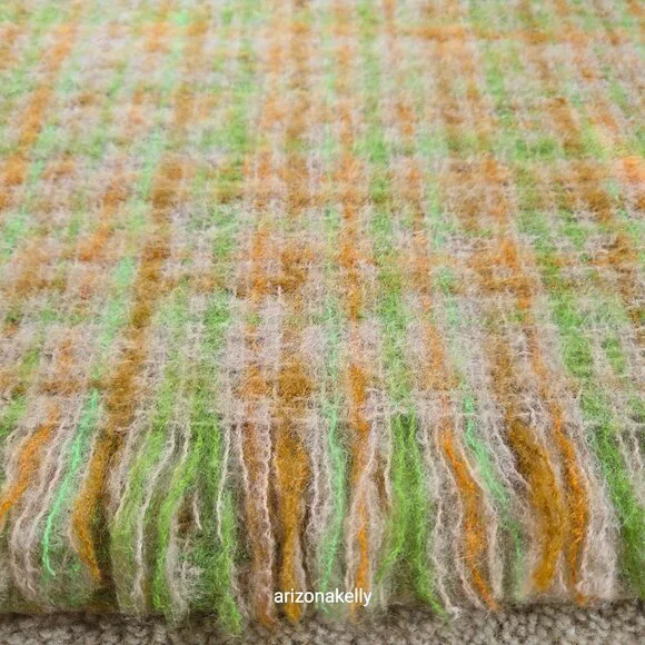 Vintage PERFECT Mohair Wool Scarf Retro London Bermuda - Picture 10 of 10